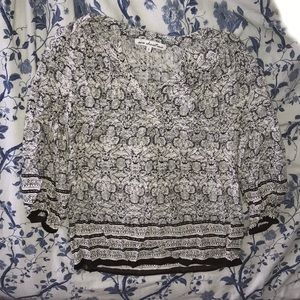 Black & White Patterned Blouse
